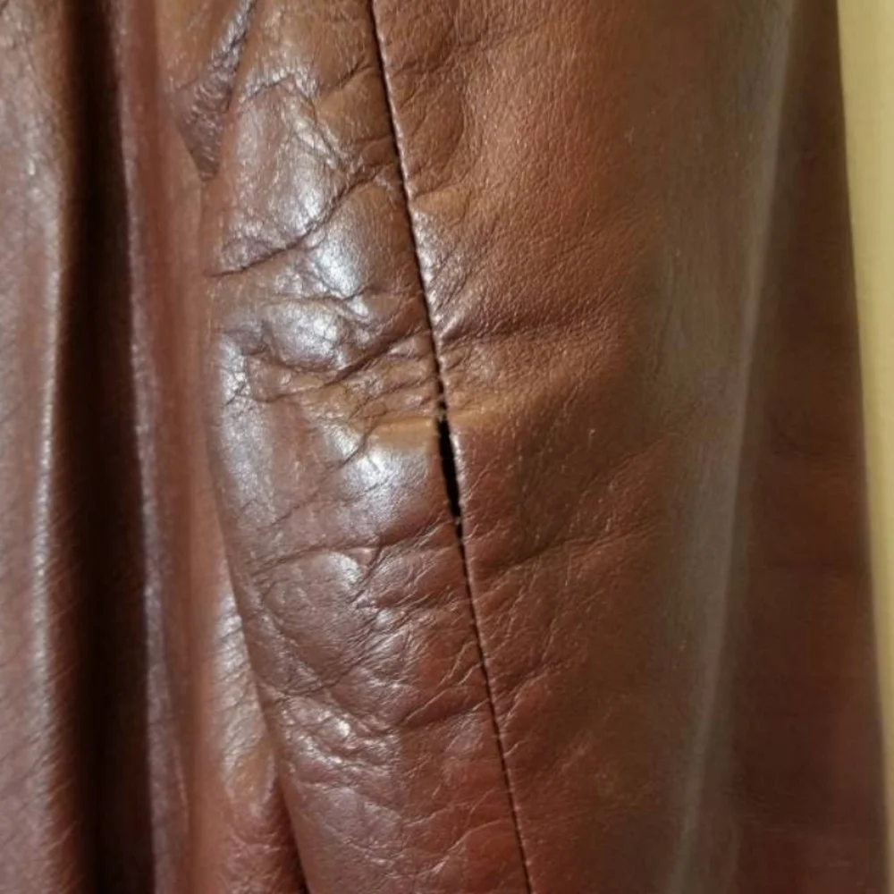 VTG PACO RABANNE LEATHER JACKET PARIS 70S DISCO RETRO STUDIO 54 CLUB DESIGNER - Picture 7 of 8